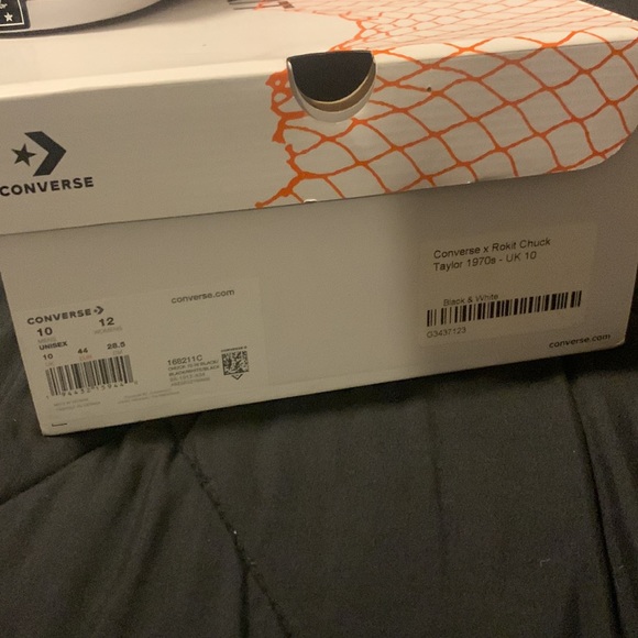 Converse Rokit x Chuck 70 High 'Blacktop' Black/White - Picture 4 of 4